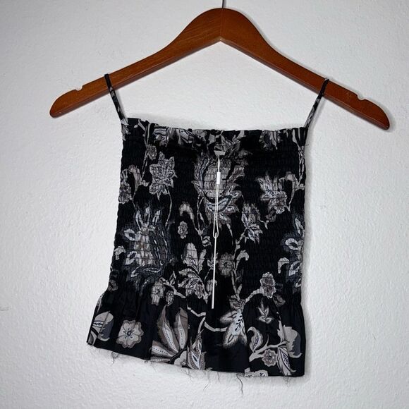 Mikoh Mariana Crop Smocked Top Womens Size 1 US Small - Picture 7 of 7